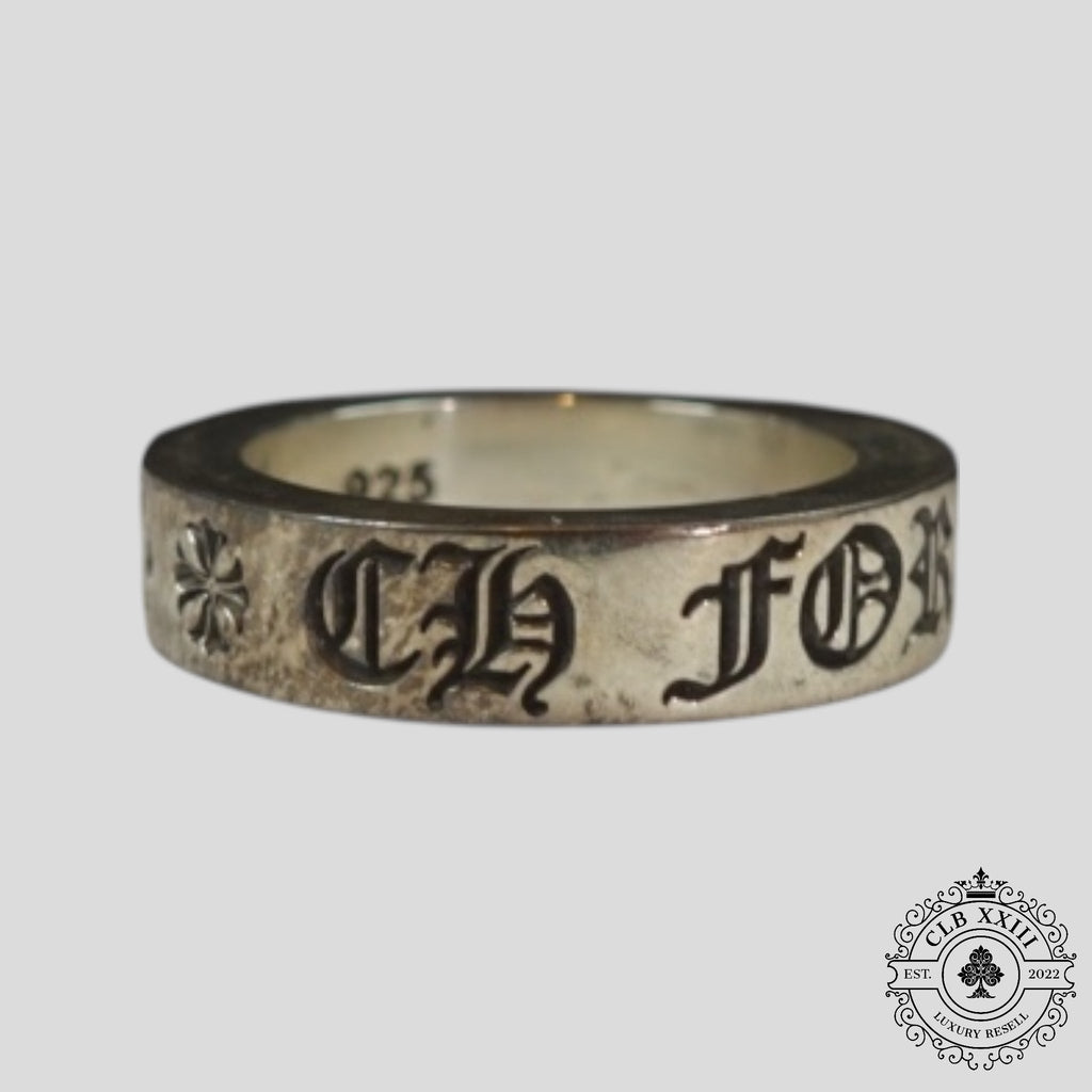 Chrome Hearts CH Forever Ring in Silver