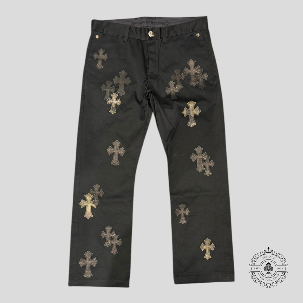Chrome Hearts Cross Patch Chino Pants in Black / Camo