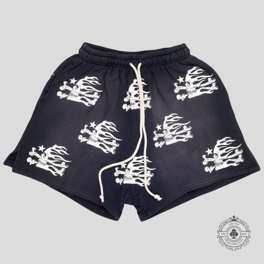 Hellstar Skull Shorts in Black