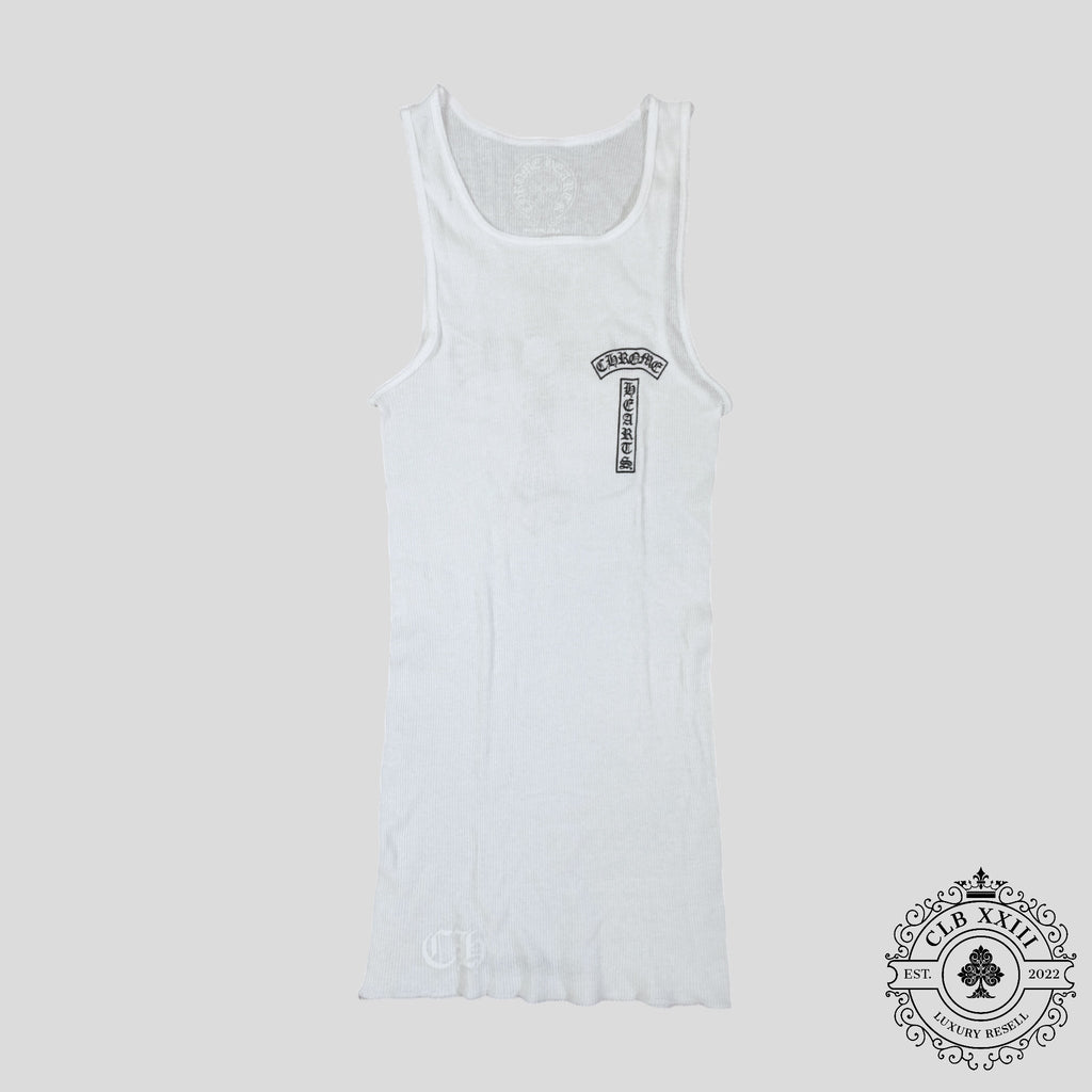 Chrome Hearts Cross Tank Top in White
