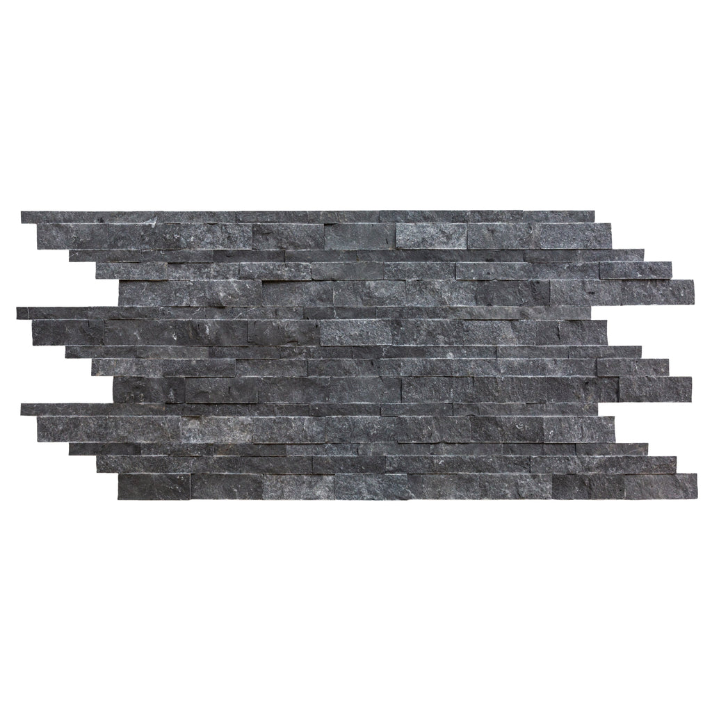 Charcoal Cambria Ledger 3D Panel 6.8"x20.8" Split-face Natural Marble Wall Tile