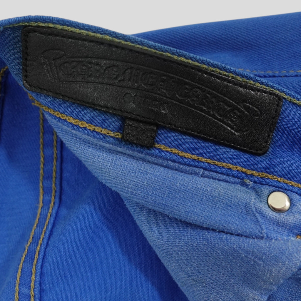 Chrome Hearts Levis Cross Patch Jeans in Blue