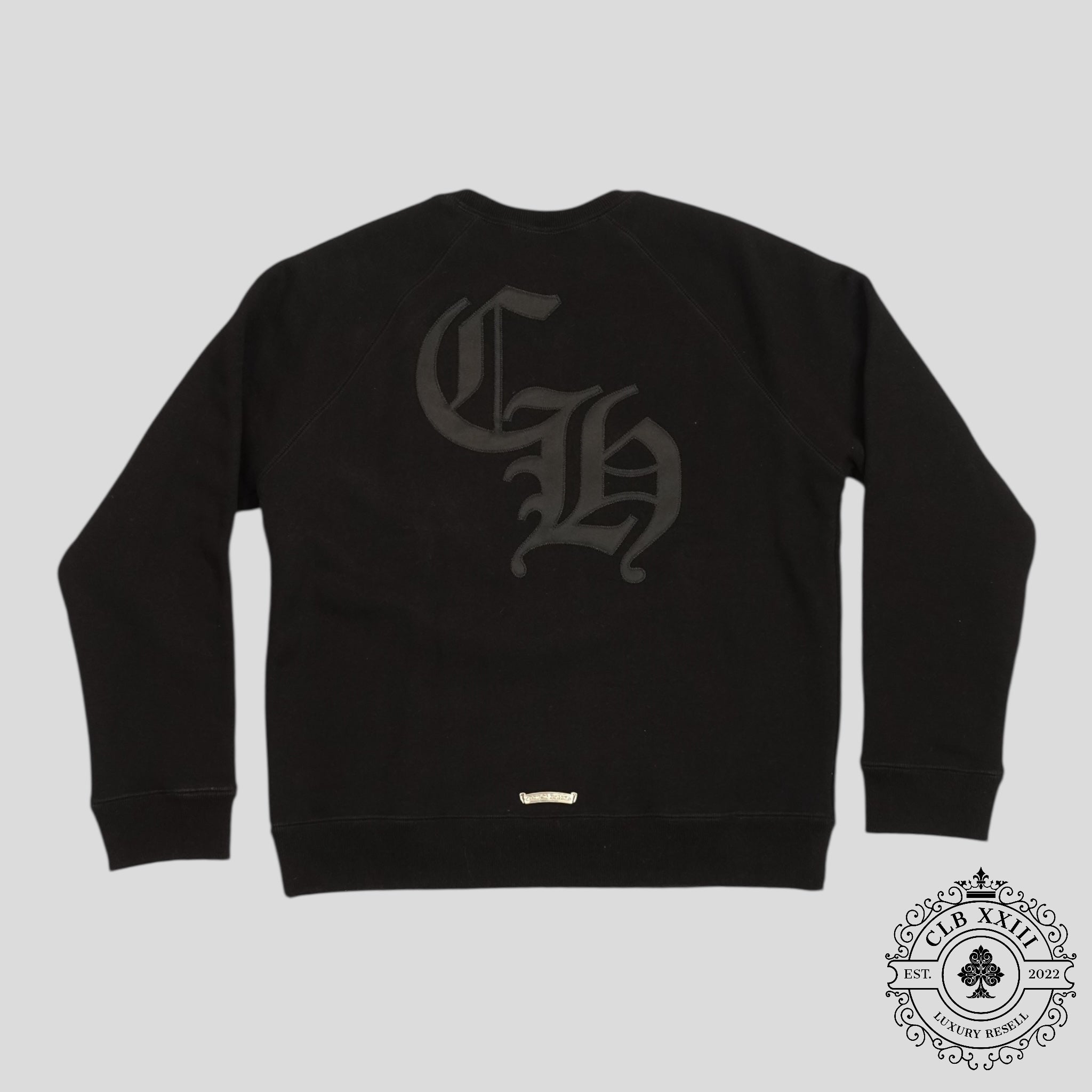 Chrome Hearts Cemetery Cross Seven-11 Crewneck in Black