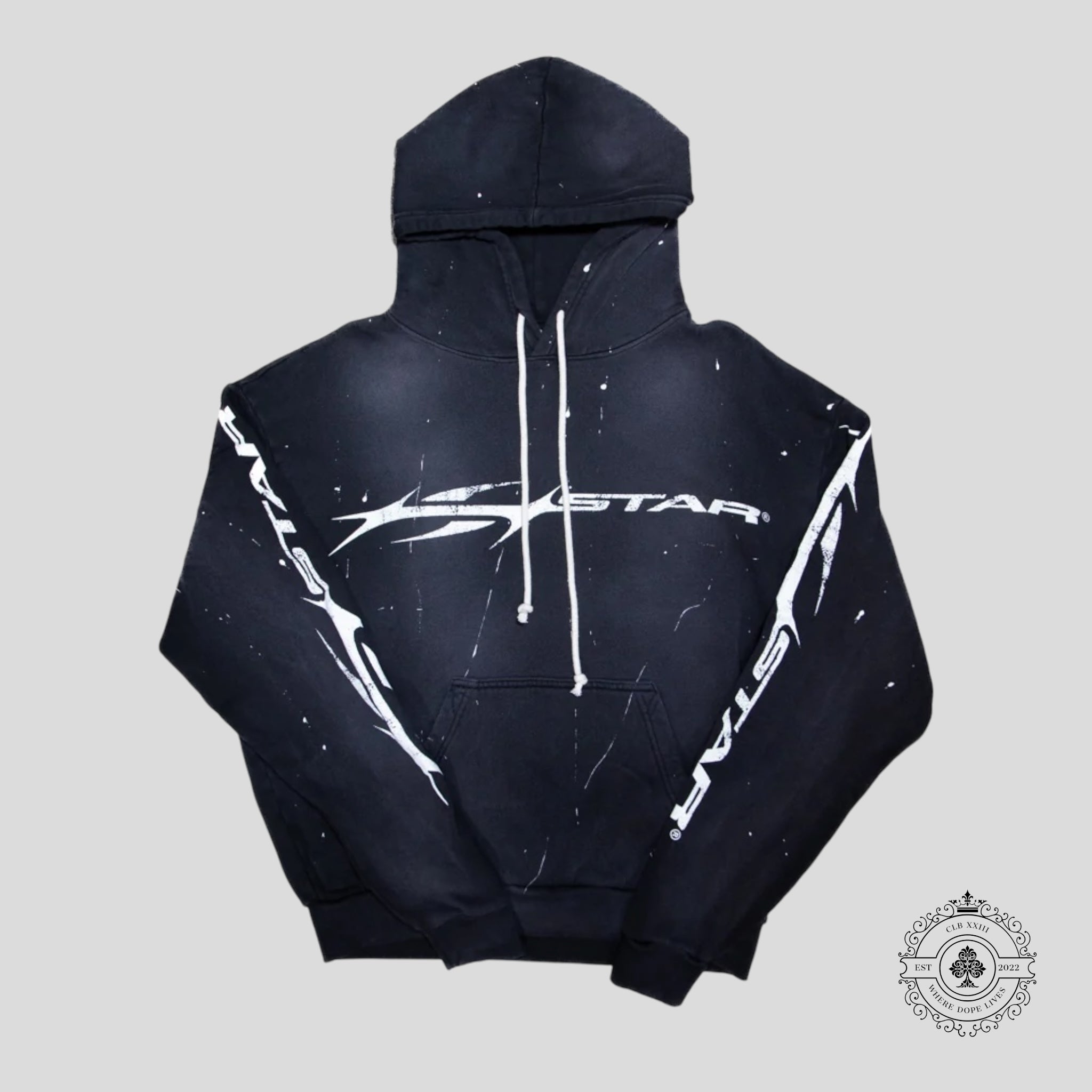 Hellstar Flame Hoodie in Black