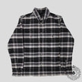 Chrome Hearts Padded Flannel Shirt in Black/White