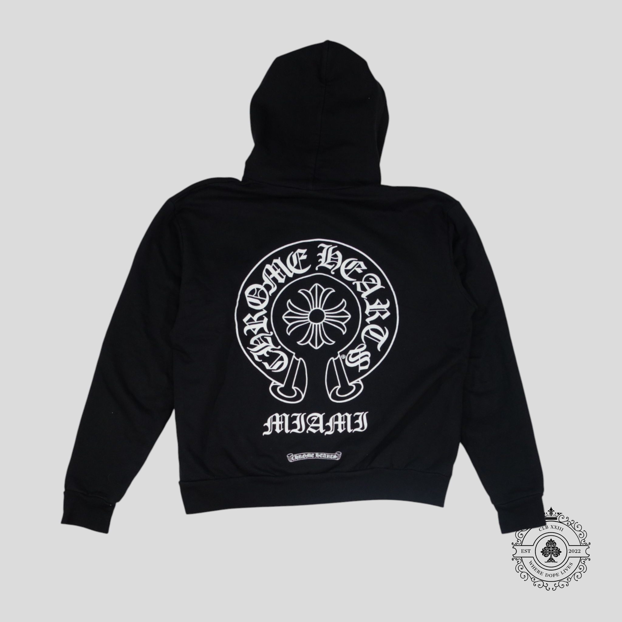 Chrome Hearts Miami Exclusive Horseshoe Hoodie in Black