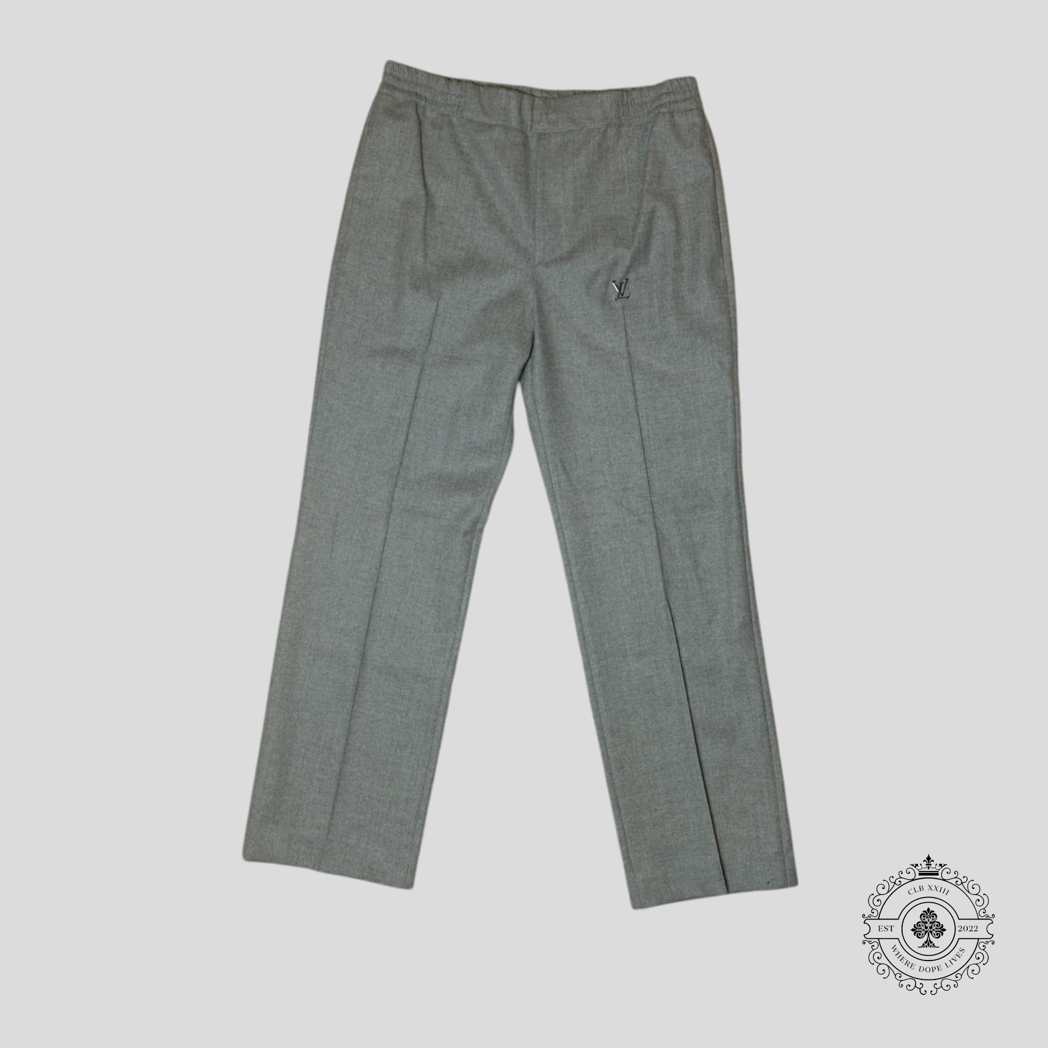 Louis Vuitton Tailored Track Pants in Grey