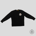 Moncler Logo Patch Crewneck in Black