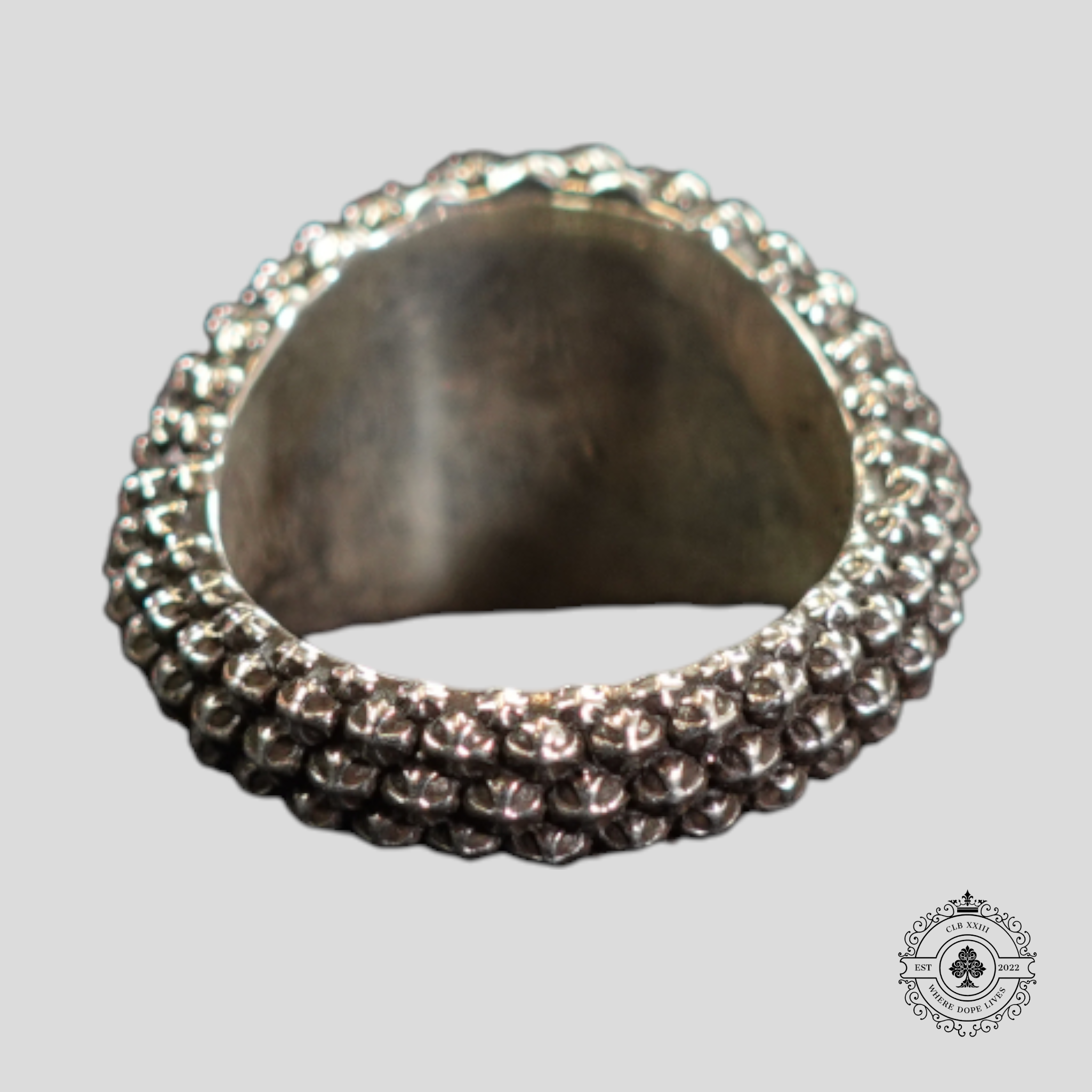Chrome Hearts Mini Cross Ball Ring in Silver
