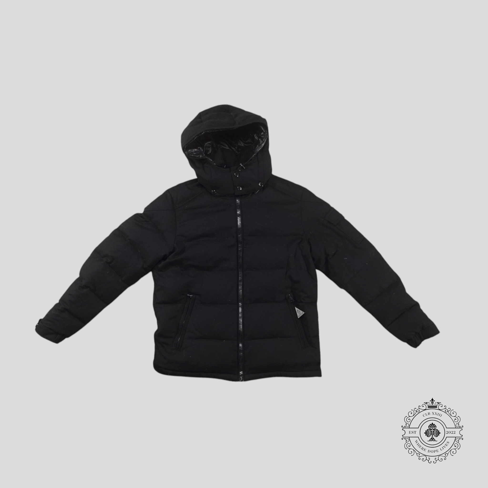 Moncler Montgenerve Wool Down Jacket in Navy Blue