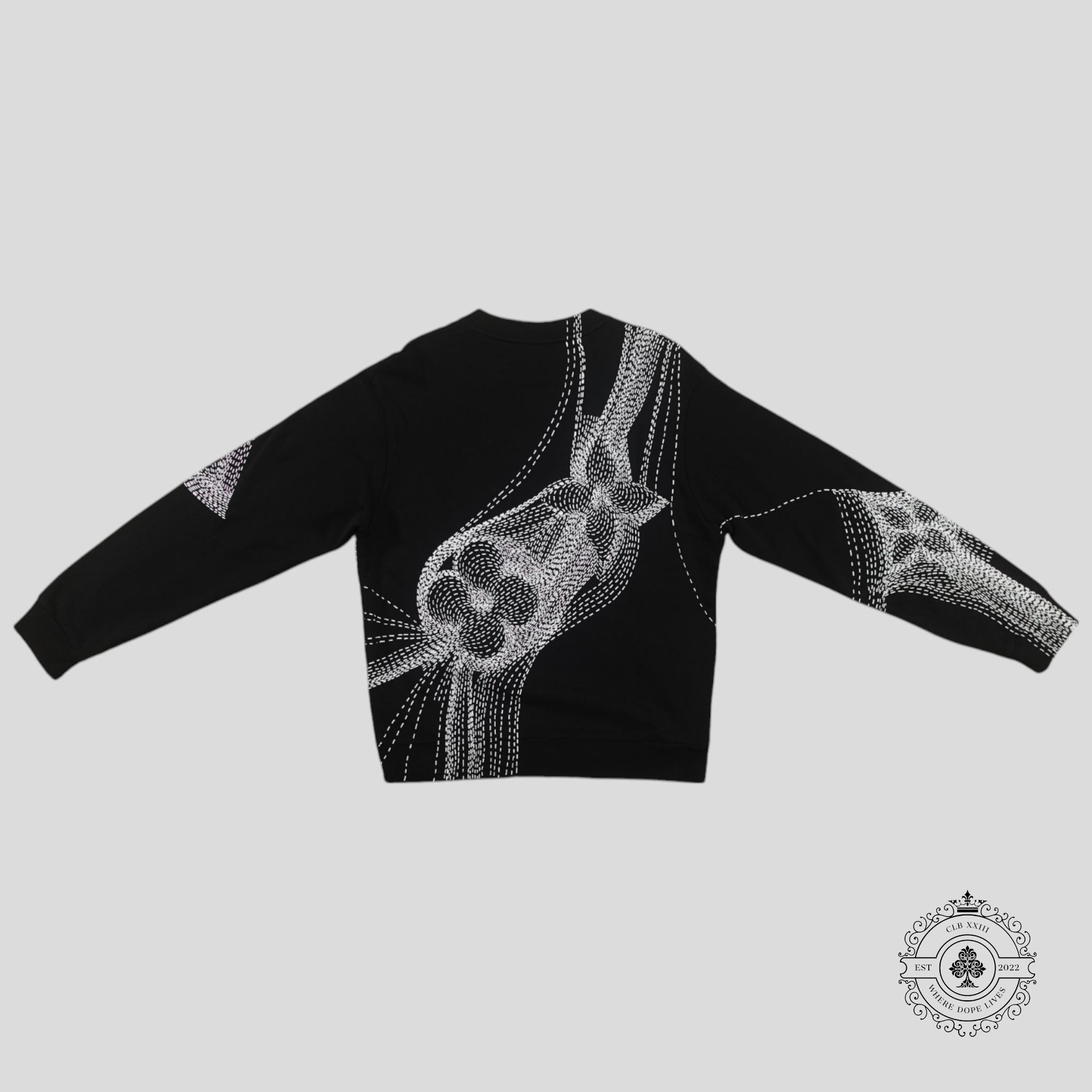 Louis Vuitton Flower Print Sweatshirt in Black