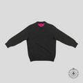 Louis Vuitton Half Monogram Cashmere Sweater in Grey/Pink