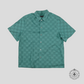 Louis Vuitton Damier Monogram Button Up Shirt in Green