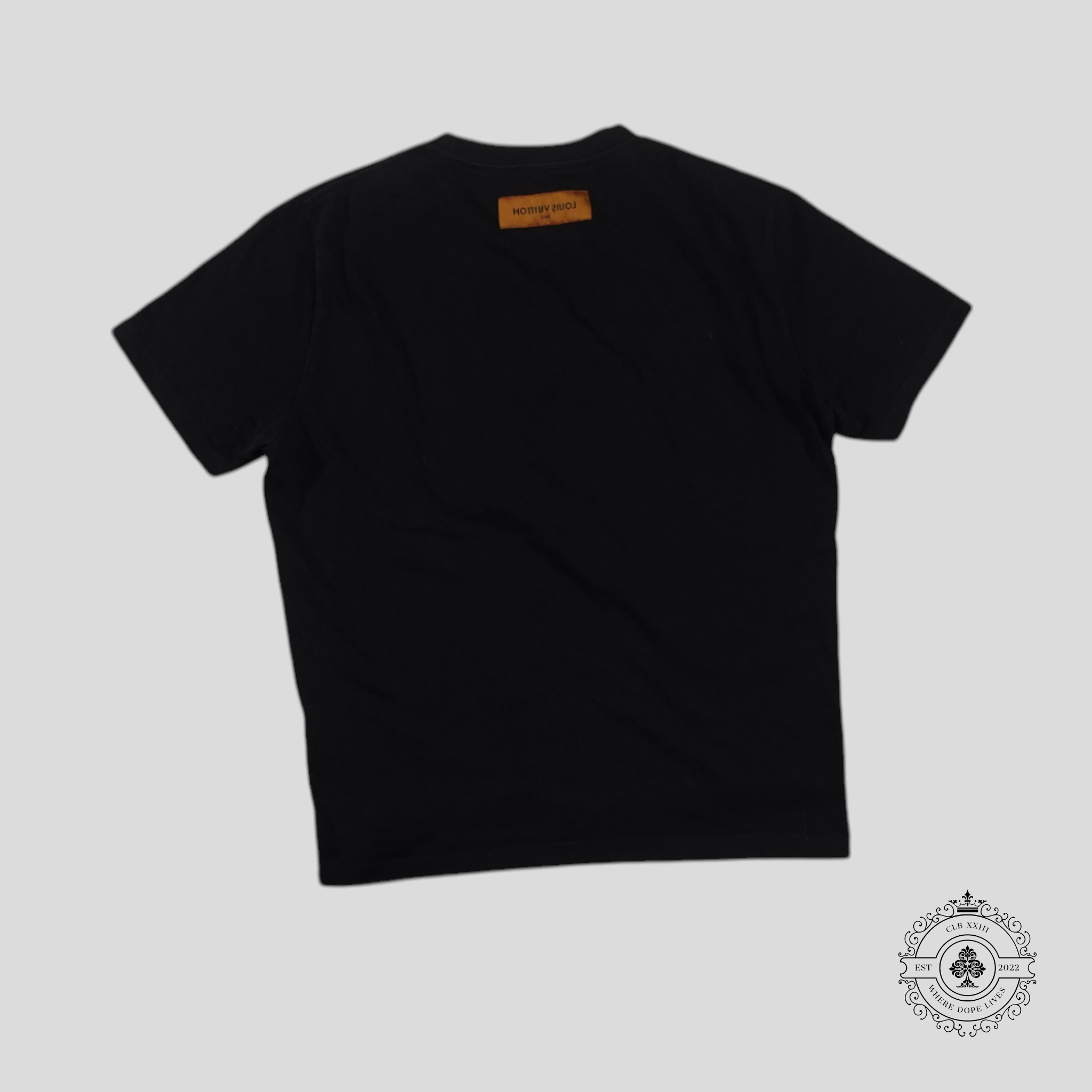 Louis Vuitton LV Flower Embroidered T-Shirt in Navy Blue