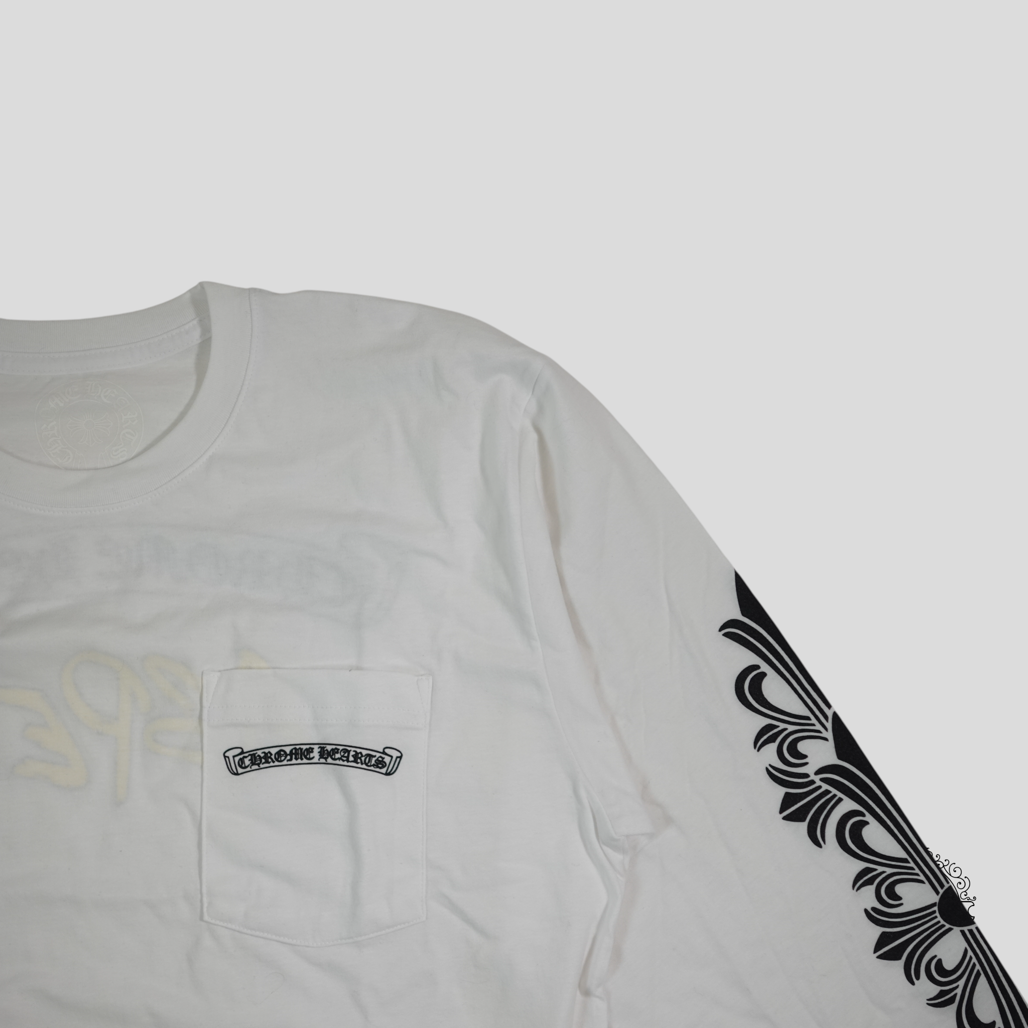 Chrome Hearts Aspen Logo Long Sleeve Tee in White