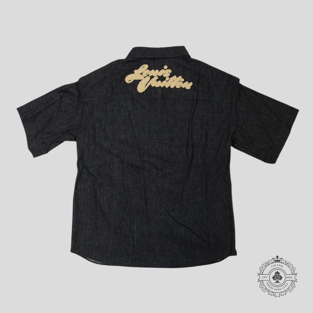 Louis Vuitton Raffia Chambray Shirt in Black