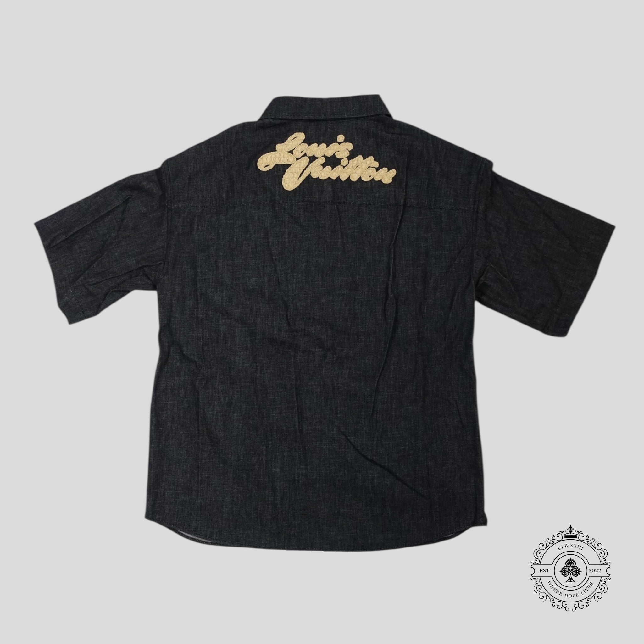 Louis Vuitton Raffia Chambray Shirt in Black