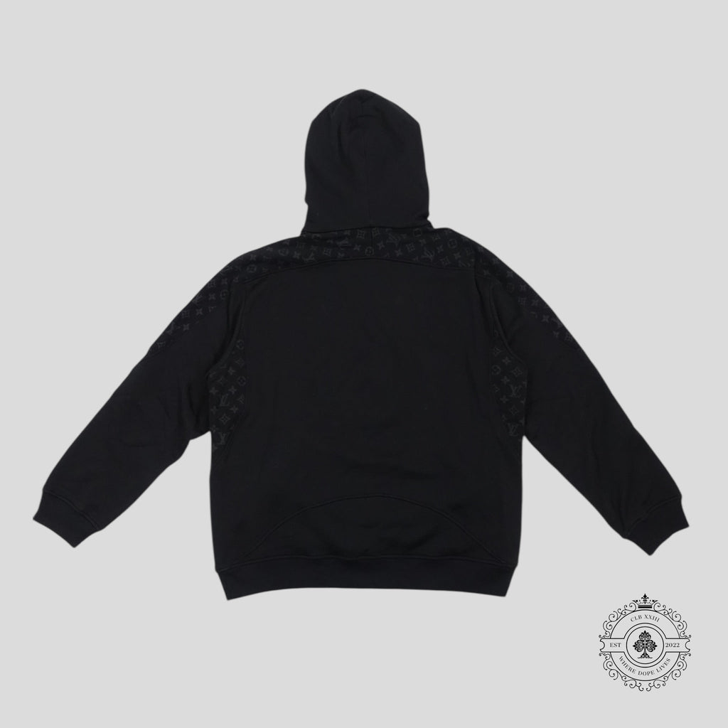 Louis Vuitton Monogram Circle Cut Hoodie in Black
