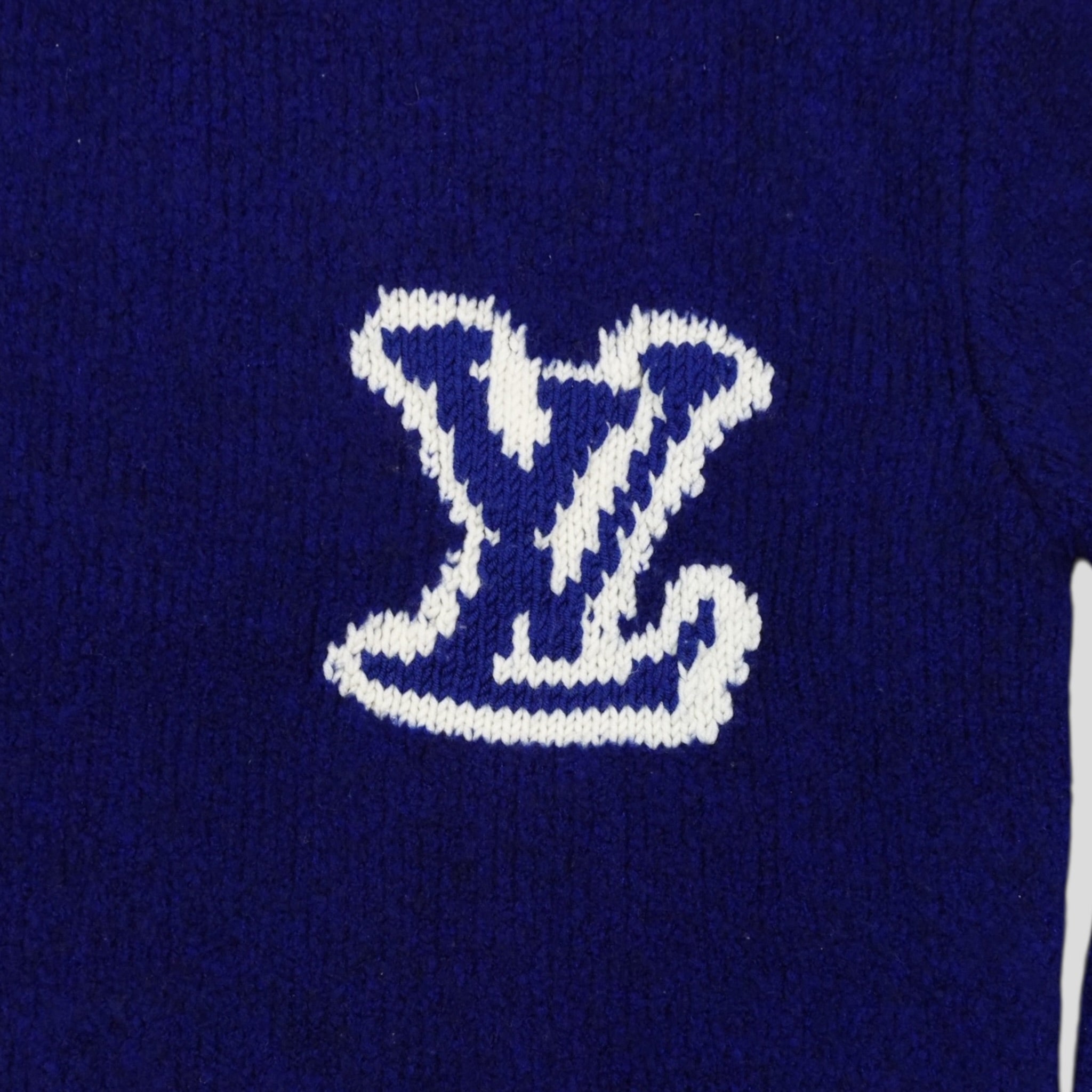 Louis Vuitton LV Jacquard Sweater in Royal Blue
