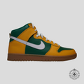 Nike Dunk High By You Green/Yellow/White