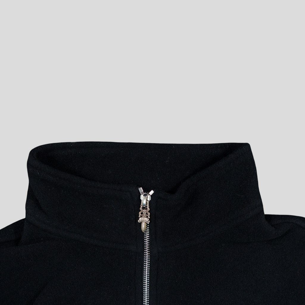 Chrome Hearts Fleece Quarter Zip in Black
