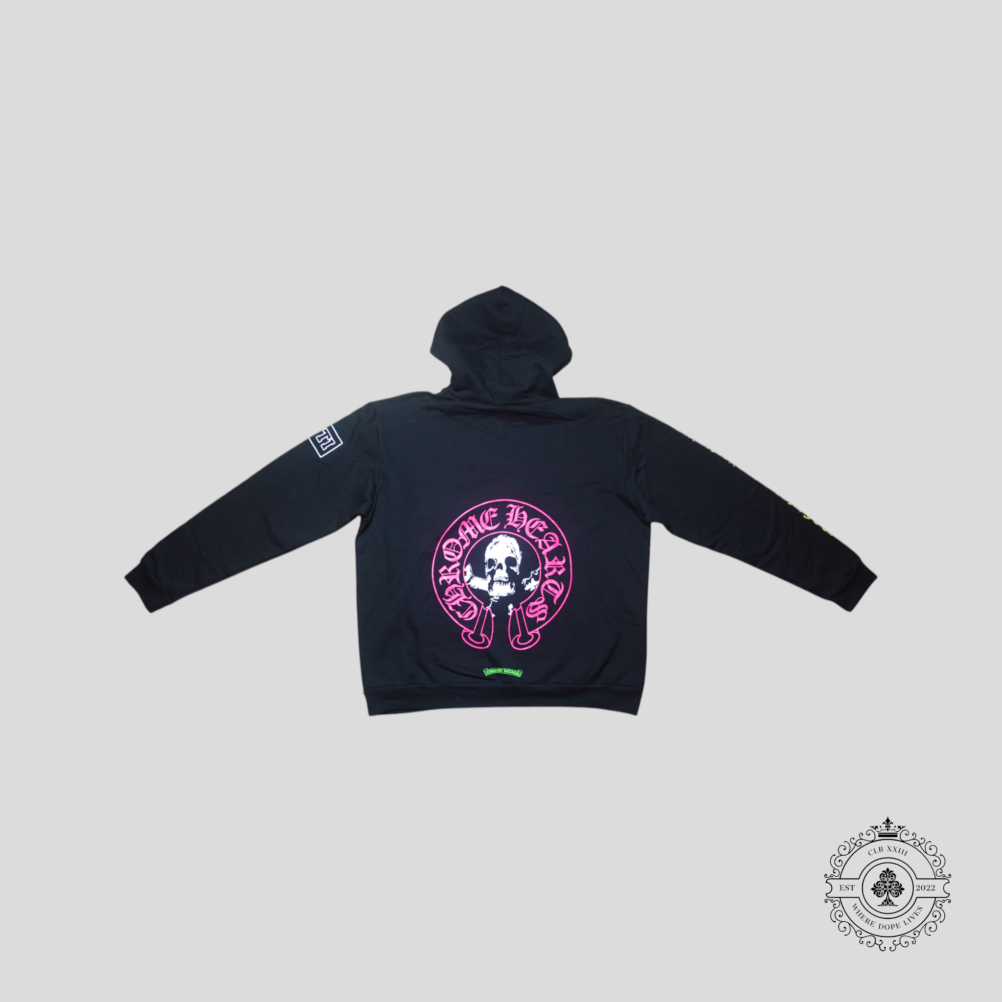 Chrome Hearts Foti Online Exclusive Horseshoe Logo Hoodie in Black