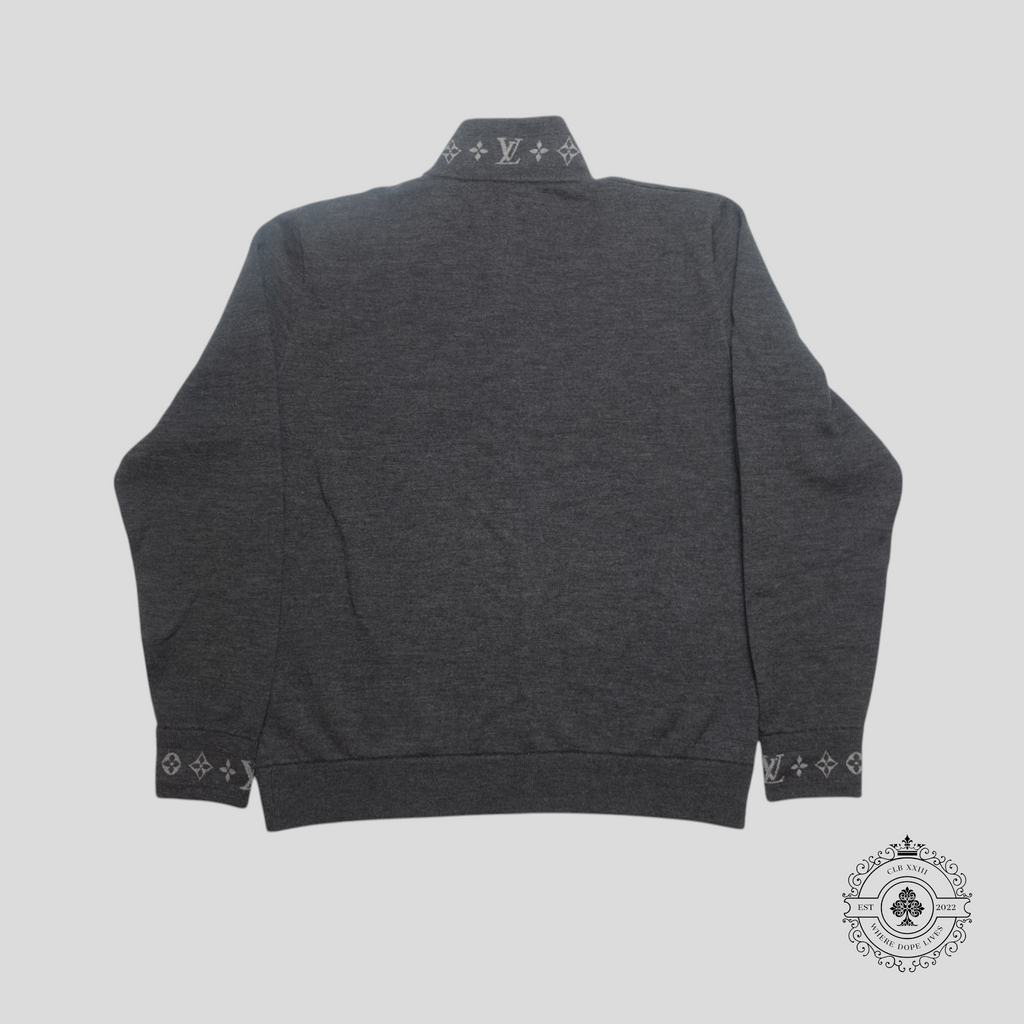 Louis Vuitton Double Faced Knit Wool Travel Blouson in Grey