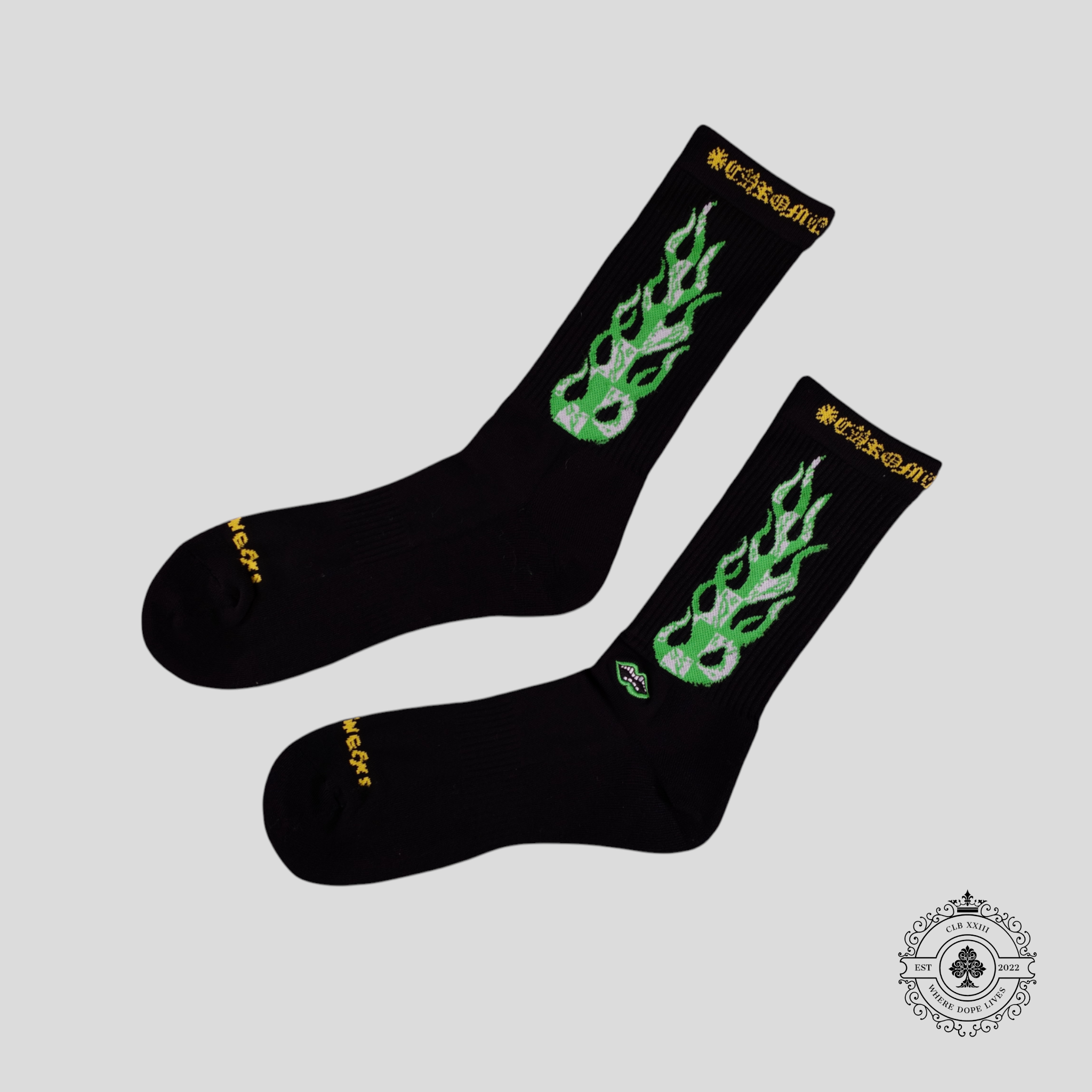 Chrome Hearts 99 Eyes Socks in Black