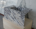 HANDCRAFTED CUSTOM CALACATTA VIOLA MARBLE SINK (NS-085)