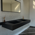 HANDCRAFTED INFINITY – TOTAL BLACK ENGINEERED PORCELAIN SINK (ES-080)