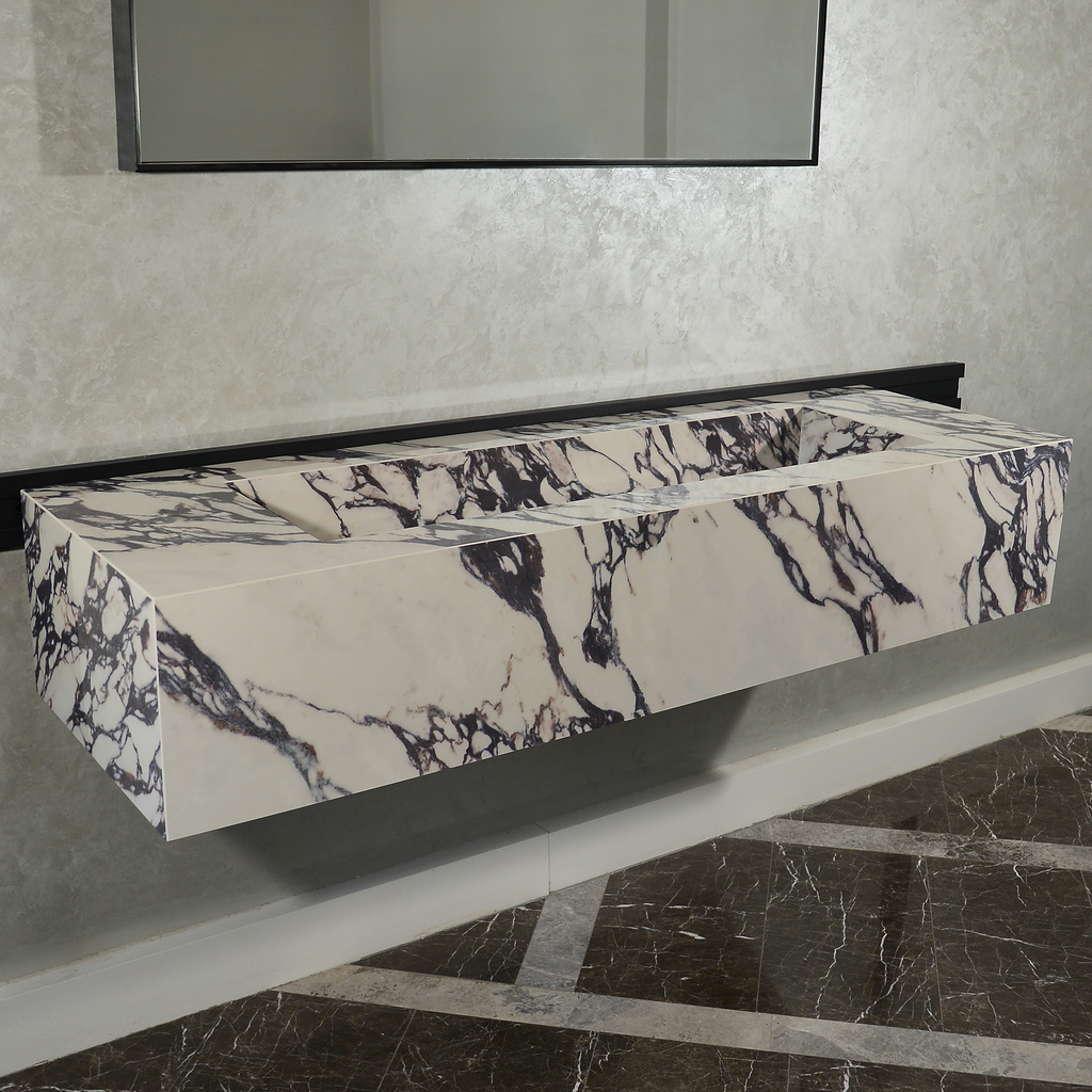 Handcrafted Infinity - Calacatta Viola Engineered Porcelain Sink (ES-095)