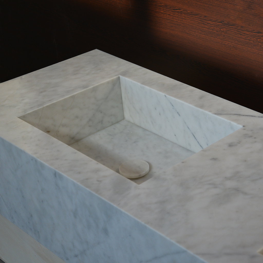 HANDCRAFTED LILAC CUSTOM MARBLE SINK (NS-222)