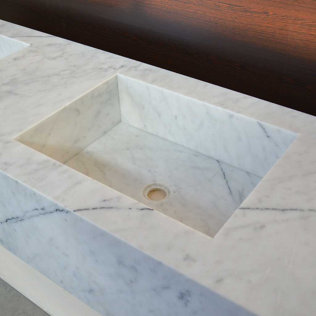 HANDCRAFTED LILAC CUSTOM MARBLE SINK (NS-222)