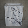 HANDCRAFTED CUSTOM PEDESTAL LILAC MARBLE SINK (NS-220)