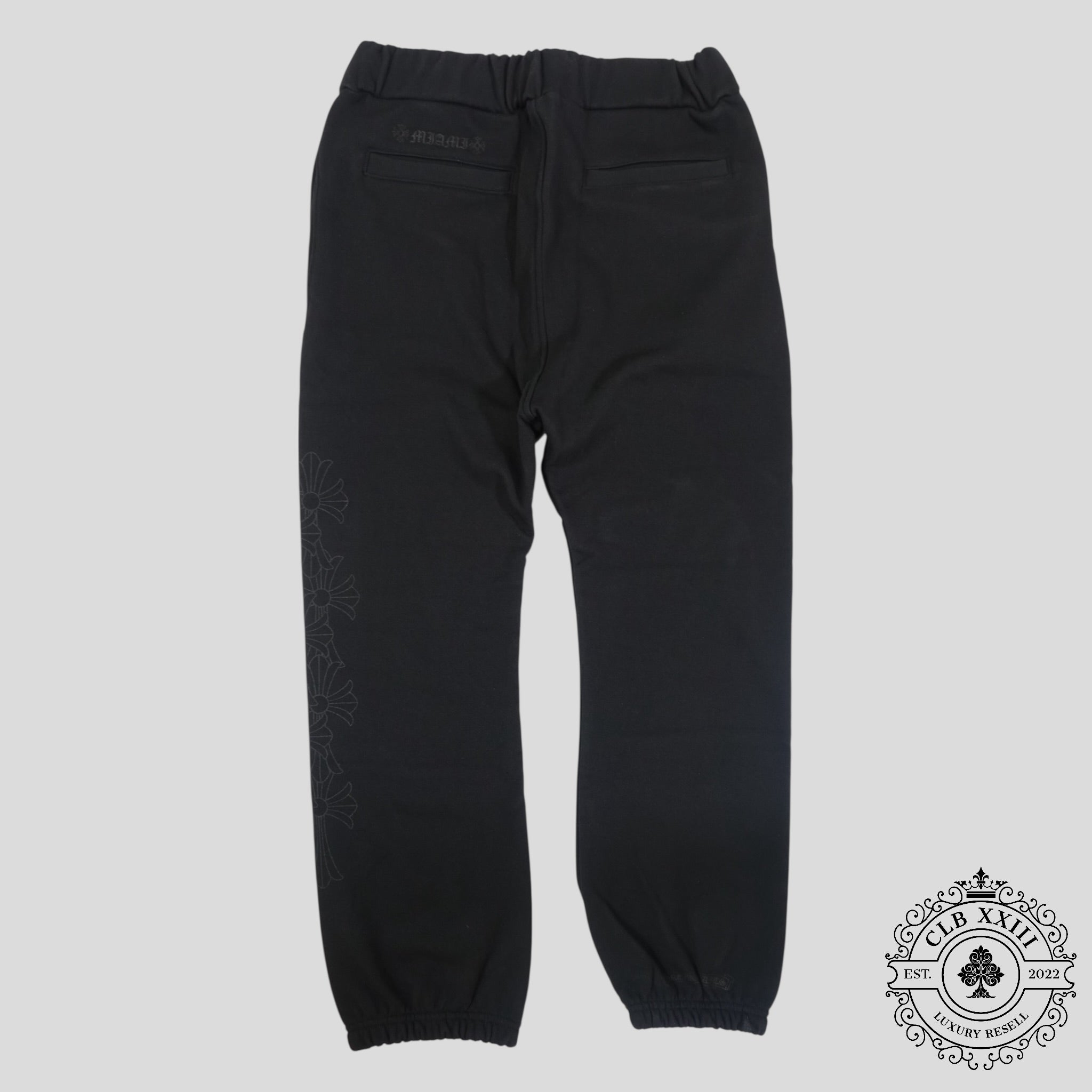 Chrome Hearts Triple Black Miami Exclusive Sweatpants