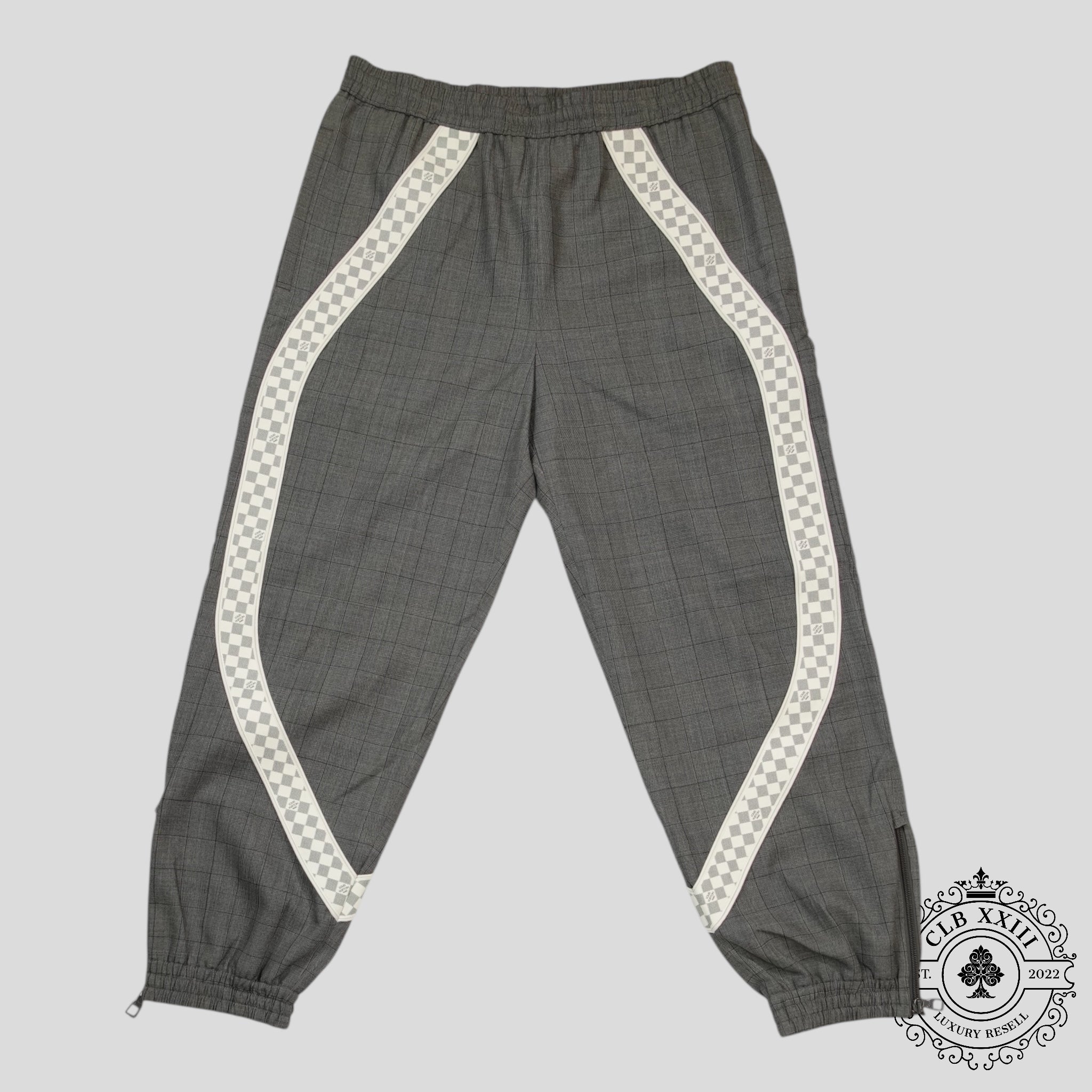 Louis Vuitton Wool Track Pants in Grey