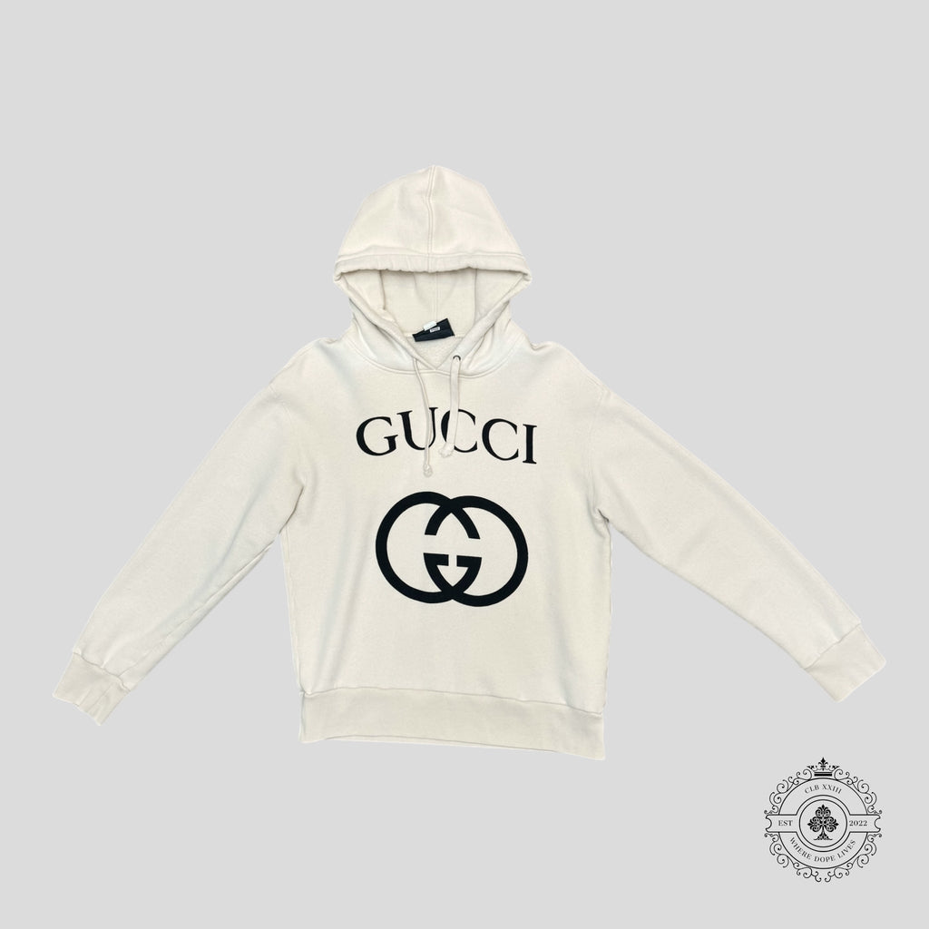 Gucci Interlocking G Hoodie in Off-White