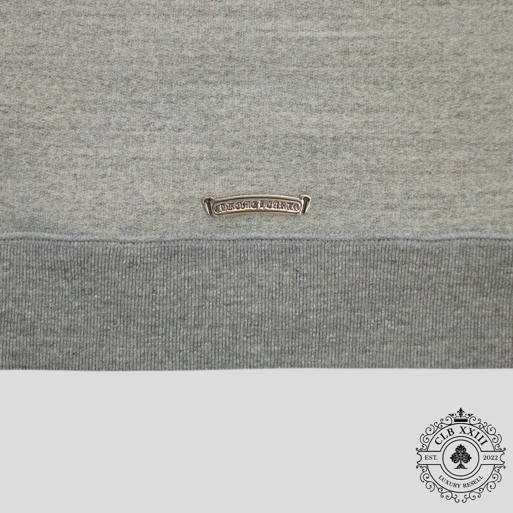Chrome Hearts Cemetery Cross Seven-11 Hoodie in Grey