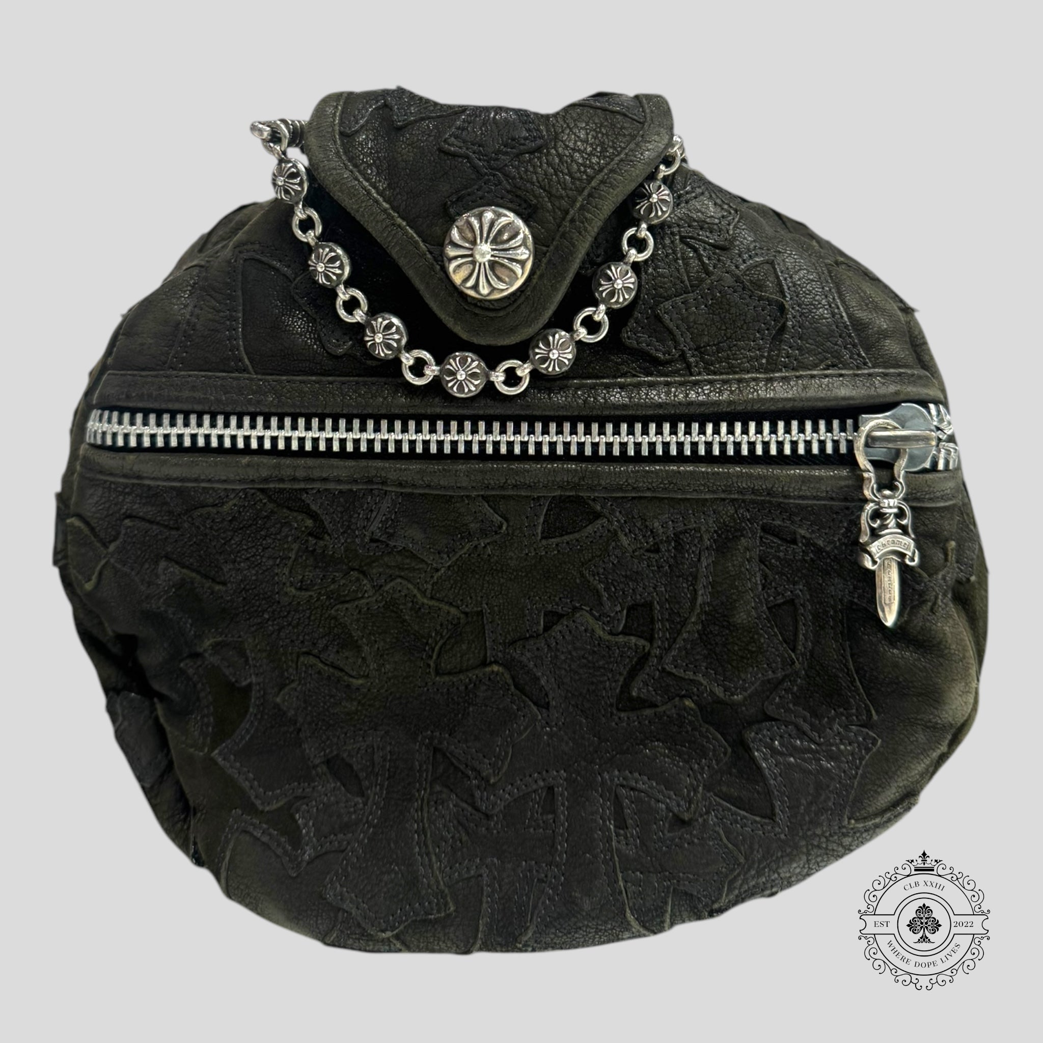 Chrome Hearts Leather Cross Patch Duffle Bag