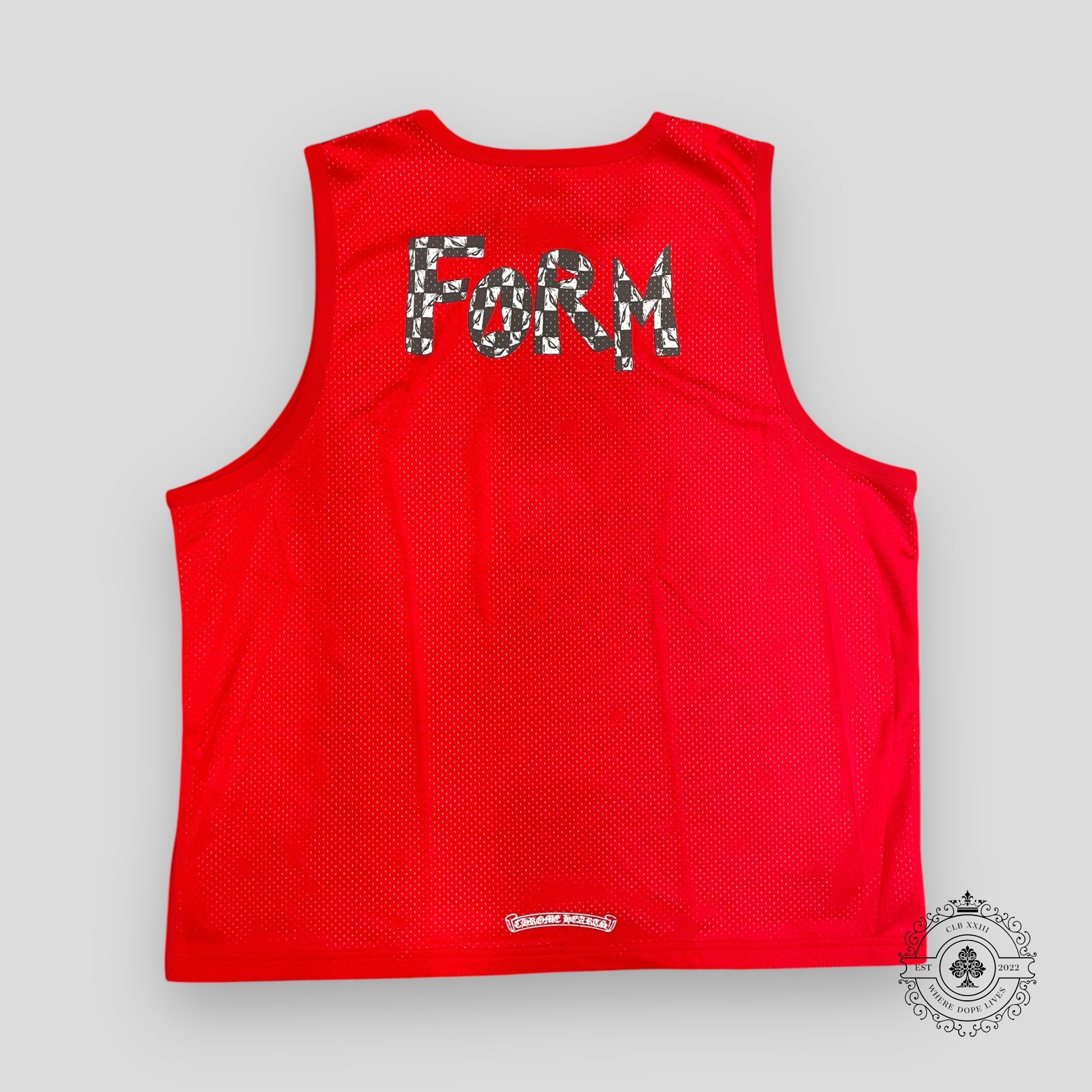 Chrome Hearts Reversible Mesh Team 99 Jersey in Red