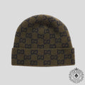 Gucci GG Wool Beanie in Dark Green