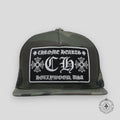 Chrome Hearts CH Patch Hollywood Trucker Hat in Camo