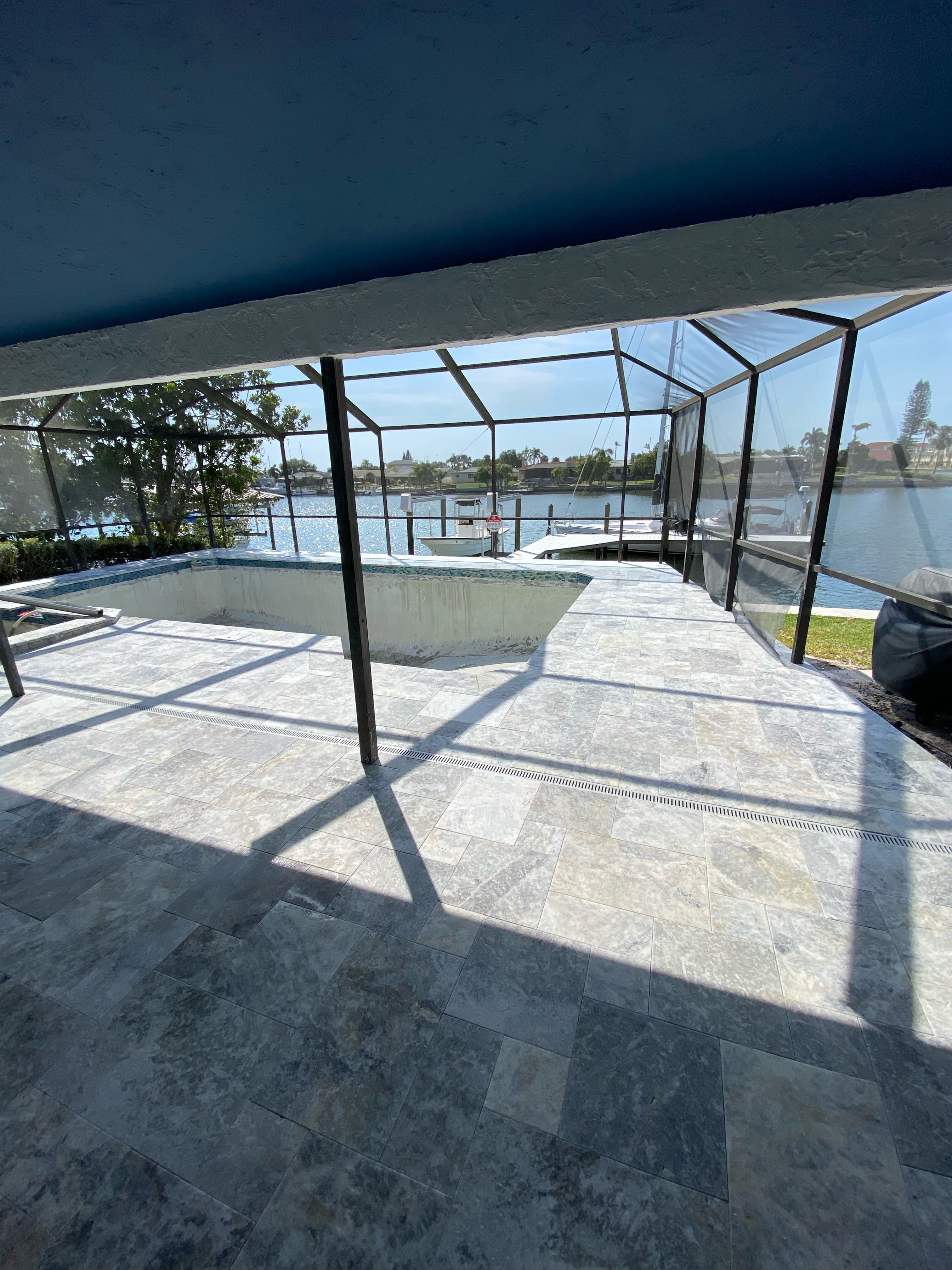 Silver Platinum Tumbled Marble Pavers