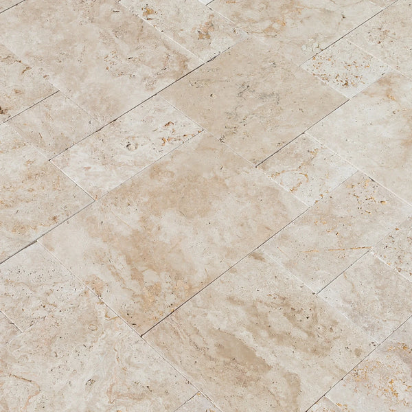 Travertine Light Antique Tumbled Paver 16"x24"x1 1/4"