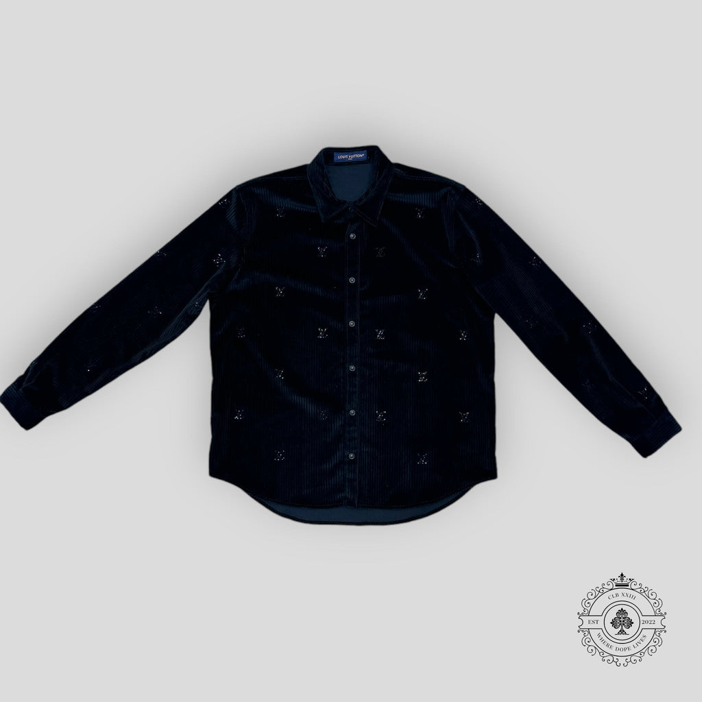 Louis Vuitton Button-Down Long-Sleeved Corduroy Shirt