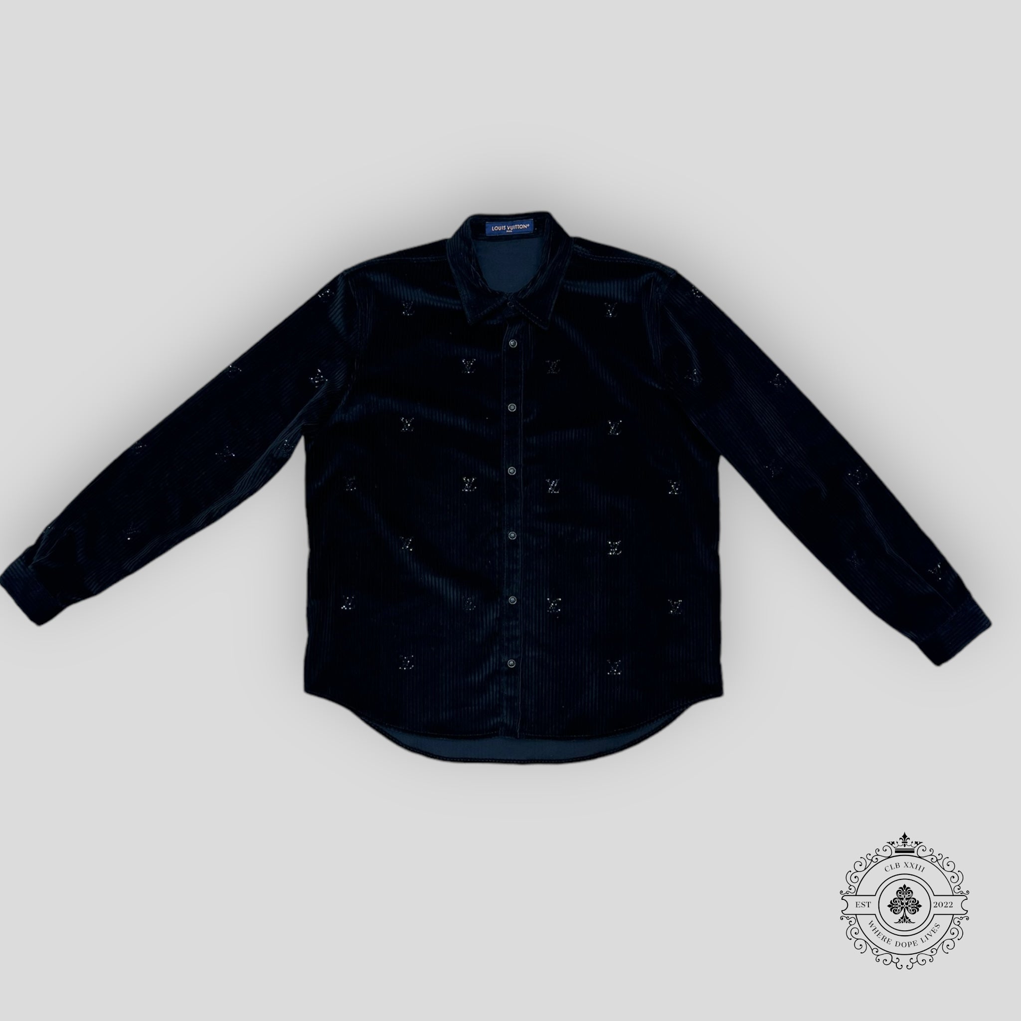 Louis Vuitton Button-Down Long-Sleeved Corduroy Shirt