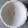 Natural Stone Classic Limestone Vessel Sink (D)15" (H)6"