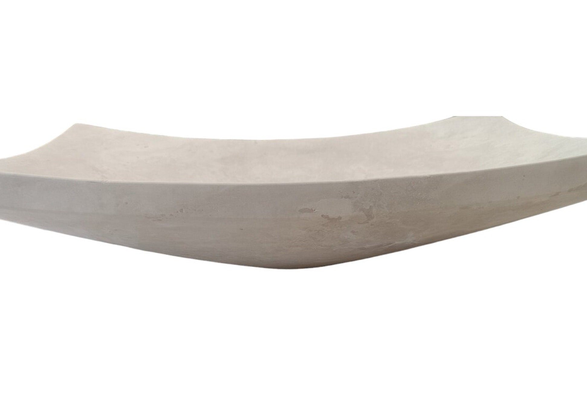 Natural Stone Light Travertine Unique Modern Special Design Customizable Vessel Sink  (W)25.6" (L)17.7" (H)4.7"