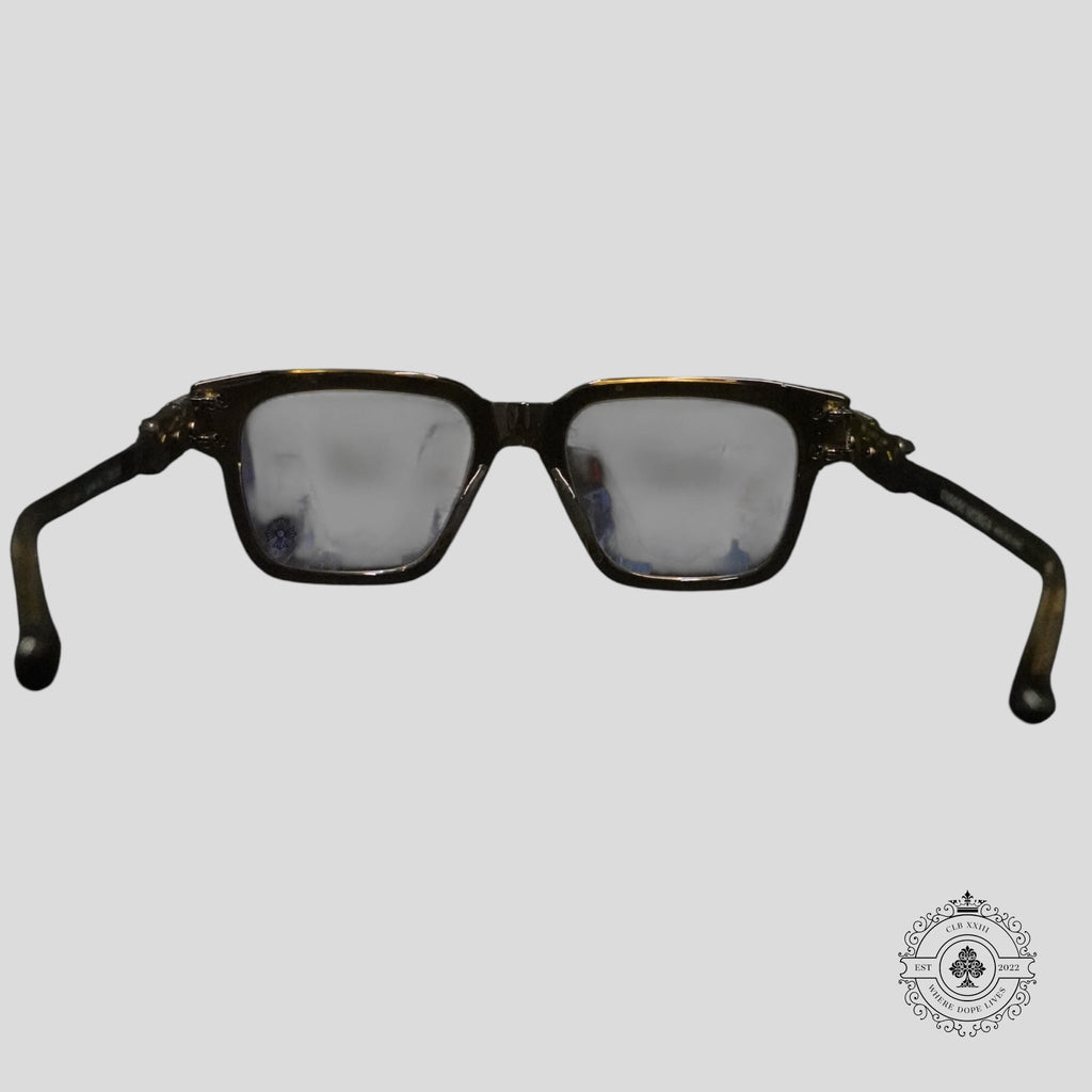Chrome Hearts Bulge Glasses in Olive/Silver