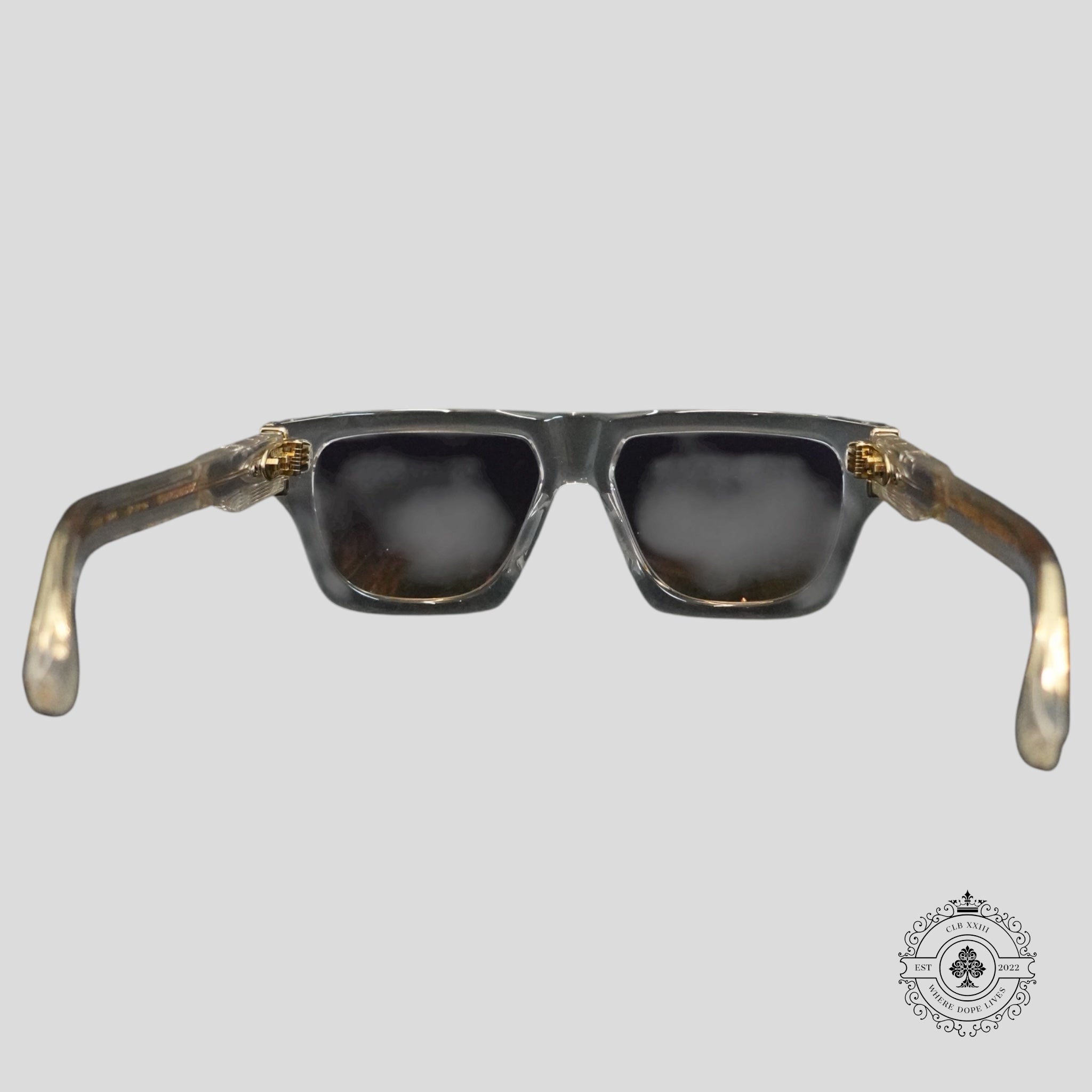 Chrome Hearts Charismadick Glasses in Clear/Gold